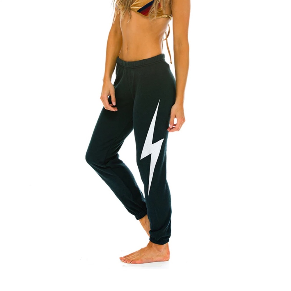 Aviator Nation Bolt Sweatpants in Charcoal